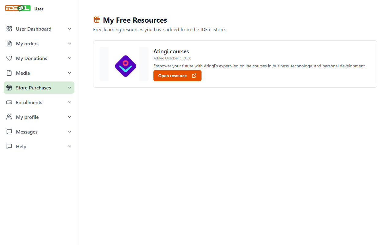 My Free Resources